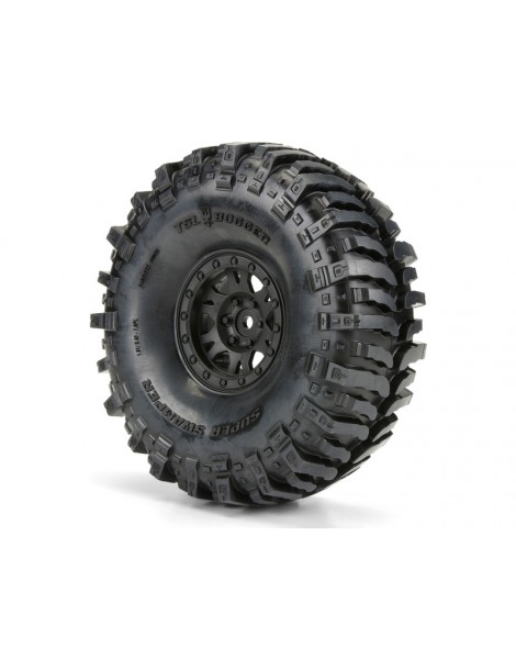 Pro-Line Wheels 1.9", Interco Bogger G8 Tires, Impulse H12 Black Wheels (2)
