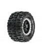 Pro-Line Wheels 4.3", Trencher Pro-Loc Tires, Impulse H24 Black/Gray Wheels (2) (X-Maxx)