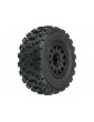 Pro-Line Wheels 2.2/3.0", Badlands MX M2 SC Tires, Raid H12mm Black Wheels (2)