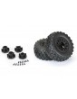 Pro-Line Wheels 2.2/3.0", Badlands MX M2 SC Tires, Raid H12mm Black Wheels (2)