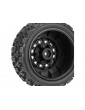 Pro-Line Wheels 2.2/3.0", Badlands MX M2 SC Tires, Raid H12mm Black Wheels (2)
