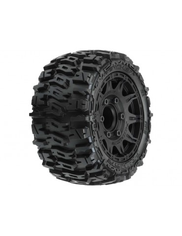 Pro-Line Wheels 2.8", Trencher LP Tires, Raid H12 Black Wheels (2)