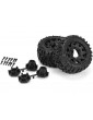 Pro-Line Wheels 2.8", Trencher LP Tires, Raid H12 Black Wheels (2)