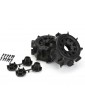 Pro-Line Wheels 2.8", Sand Paw LP Tires, Raid H12 Black Wheels (2)