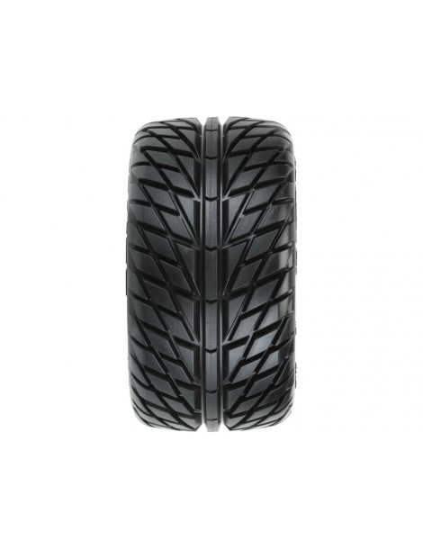 Pro-Line Wheels 2.8", Street Fighter LP Tires, Raid H12 Black Wheels (2)