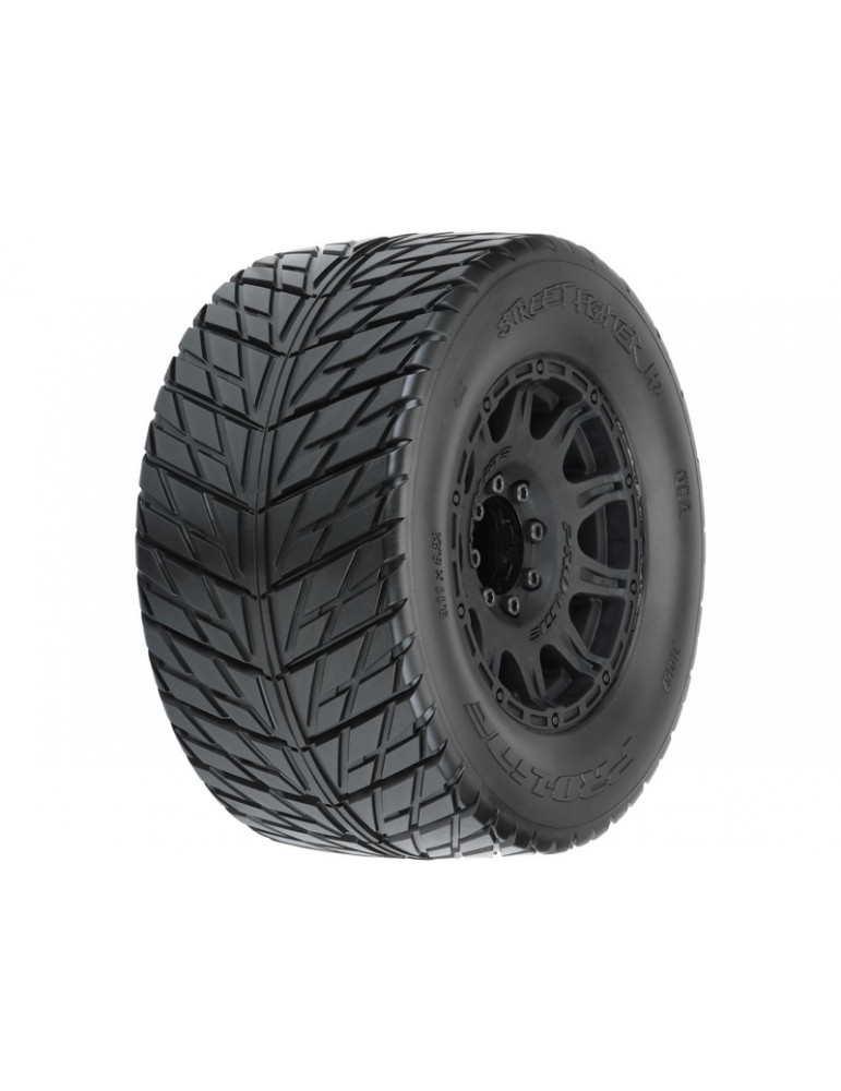 Pro-Line Wheels 3.8", Street Fighter HP BELTED 3.8" MT H17mm Blk Raid (2)
