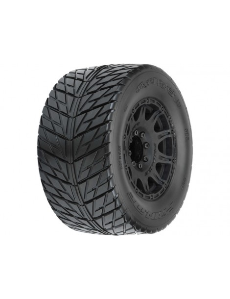 Pro-Line Wheels 3.8", Street Fighter HP BELTED 3.8" MT H17mm Blk Raid (2)