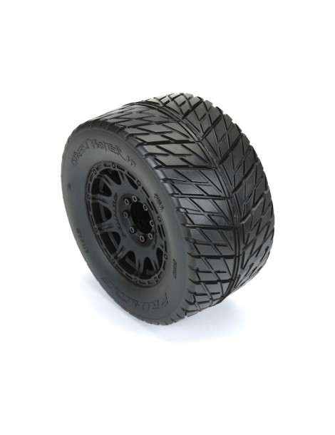 Pro-Line Wheels 3.8", Street Fighter HP BELTED 3.8" MT H17mm Blk Raid (2)
