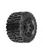 Pro-Line Wheels 2.8", Trencher HP Belted Tires, Raid H12 Black Wheels (2)