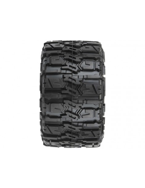 Pro-Line Wheels 2.8", Trencher HP Belted Tires, Raid H12 Black Wheels (2)