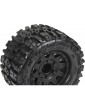Pro-Line Wheels 2.8", Trencher HP Belted Tires, Raid H12 Black Wheels (2)