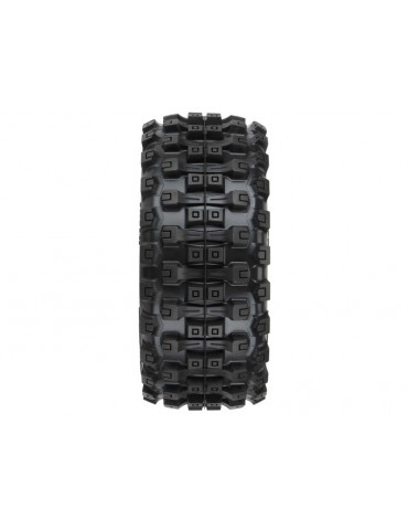 Pro-Line Wheels 2.8", Badlands MX28 BELTED Tires, Raid H12 Black Wheels (2)