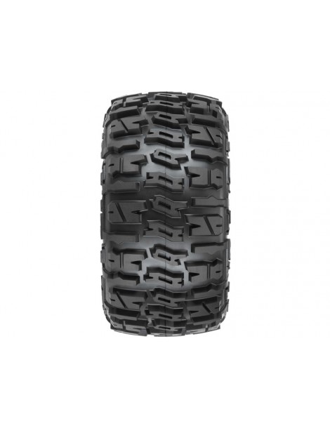 Pro-Line Wheels 3.8", Trencher LP Tires, Raid H17 Black Wheels (2)