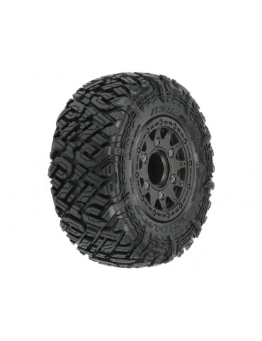 Pro-Line Wheels 2.2/3.0", Icon M2 SC Tires, Raid H12 Black Wheels (2)
