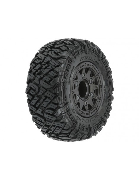 Pro-Line Wheels 2.2/3.0", Icon M2 SC Tires, Raid H12 Black Wheels (2)