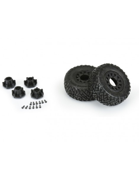 Pro-Line Wheels 2.2/3.0", Icon M2 SC Tires, Raid H12 Black Wheels (2)