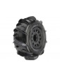 Pro-Line Wheels 2.2/3.0", Dumont SC Tires, Raid H12 Black Wheels (2)