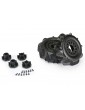 Pro-Line Wheels 2.2/3.0", Dumont SC Tires, Raid H12 Black Wheels (2)