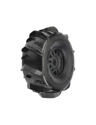 Pro-Line Wheels 2.4/3.3", Dumont Tires, H17 Black Wheels (2)
