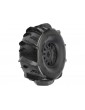 Pro-Line Wheels 2.4/3.3", Dumont Tires, H17 Black Wheels (2)