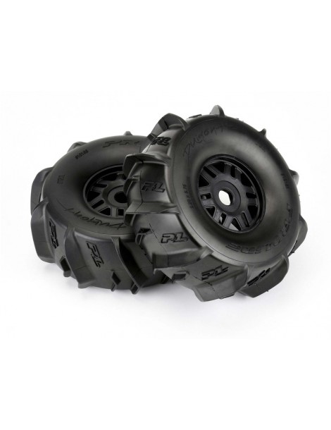 Pro-Line Wheels 2.4/3.3", Dumont Tires, H17 Black Wheels (2)