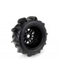 Pro-Line Wheels 2.4/3.3", Dumont Tires, H17 Black Wheels (2)