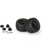Pro-Line Wheels 2.8", Hyrax Tires, Raid H12 Black Wheels (2)