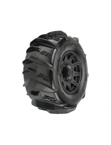 Pro-Line Wheels 3.8", Dumont 3.8" MT Tires H17mm Blk Raid (2)