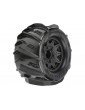 Pro-Line Wheels 2.8", Dumont Tires, Raid H12 Black Wheels (2)