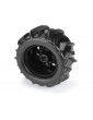 Pro-Line Wheels 2.8", Dumont Tires, Raid H12 Black Wheels (2)