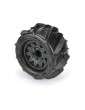 Pro-Line Wheels 2.8", Dumont Tires, Raid H12 Black Wheels (2)