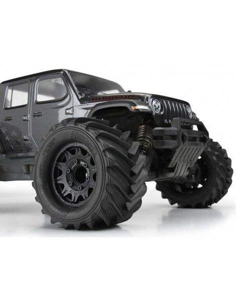 Pro-Line Wheels 2.8", Demolisher Tires, Raid H12 Black Wheels (2)