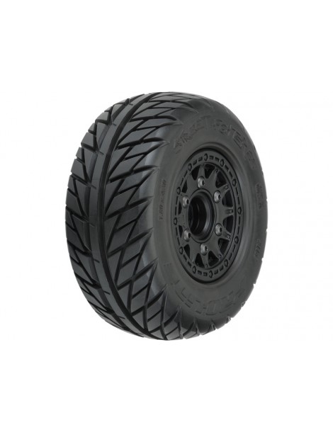 Pro-Line Wheels 2.2/3.0", Street Fighter SC Tires, Raid H12 Black Wheels (2)