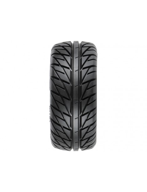 Pro-Line Wheels 2.2/3.0", Street Fighter SC Tires, Raid H12 Black Wheels (2)
