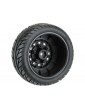Pro-Line Wheels 2.2/3.0", Street Fighter SC Tires, Raid H12 Black Wheels (2)