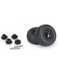 Pro-Line Wheels 2.2/3.0", Street Fighter SC Tires, Raid H12 Black Wheels (2)
