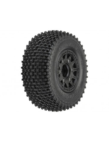 Pro-Line Wheels 2.2/3.0", Gladiator M2 SC Tires, Raid H12 Black Wheels (2)