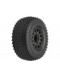 Pro-Line Wheels 2.2/3.0", Gladiator M2 SC Tires, Raid H12 Black Wheels (2)