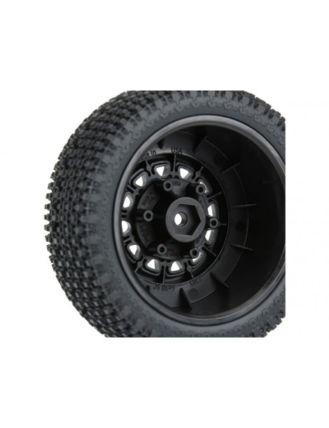 Pro-Line Wheels 2.2/3.0", Gladiator M2 SC Tires, Raid H12 Black Wheels (2)