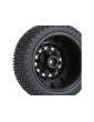 Pro-Line Wheels 2.2/3.0", Gladiator M2 SC Tires, Raid H12 Black Wheels (2)
