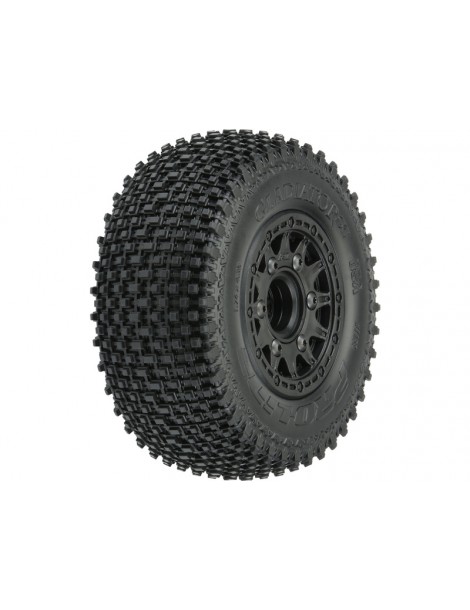 Pro-Line Wheels 2.2/3.0", Gladiator M3 SC Tires, Raid H12 Black Wheels (2)
