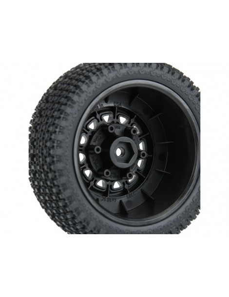 Pro-Line Wheels 2.2/3.0", Gladiator M3 SC Tires, Raid H12 Black Wheels (2)