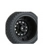 Pro-Line Wheels 2.2/3.0", Gladiator M3 SC Tires, Raid H12 Black Wheels (2)