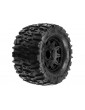 Pro-Line Wheels 2.8", Trencher Tires, Raid H12 Black Wheels (2)