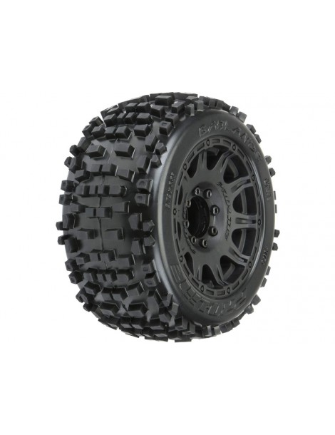 Pro-Line Wheels 3.8", Badlands 3.8" MT H17mm Blk Raid (2)
