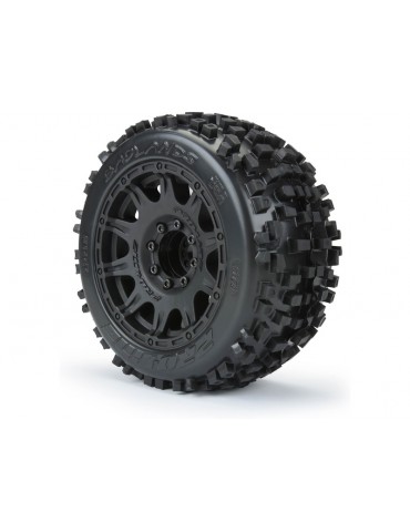 Pro-Line Wheels 3.8", Badlands 3.8" MT H17mm Blk Raid (2)