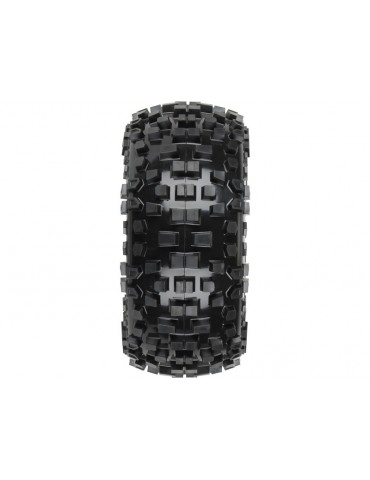 Pro-Line Wheels 2.2/3.0", Badlands SC Tires, Raid H12 Black Wheels (2)