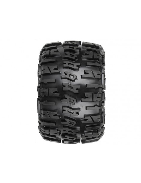 Pro-Line Wheels 3.8", Trencher X Tires, Raid H17 Black Wheels (2)