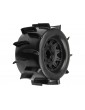 Pro-Line Wheels 2.8", Sand Paw Tires, Raid H12 Black Wheels (2)