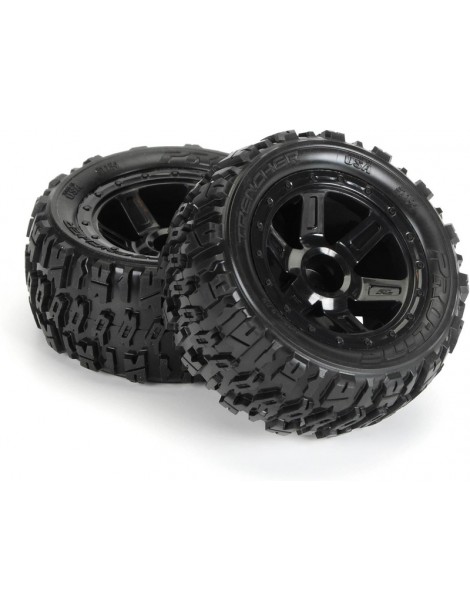 Pro-Line Wheels 2.2", Trencher M2 Tires, Desperado H12 Black Wheels (2)